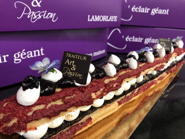 Éclair Géant Cassis Mascarpone