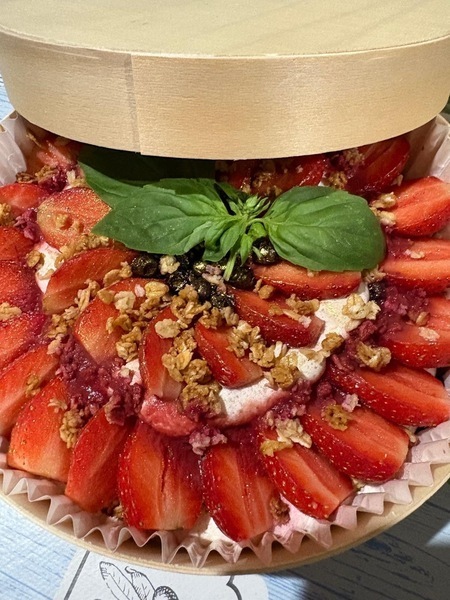 Fraises, Myrtilles, Crème Mascarpone