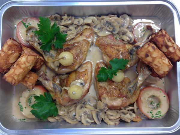 Pintade sauce au Cidre