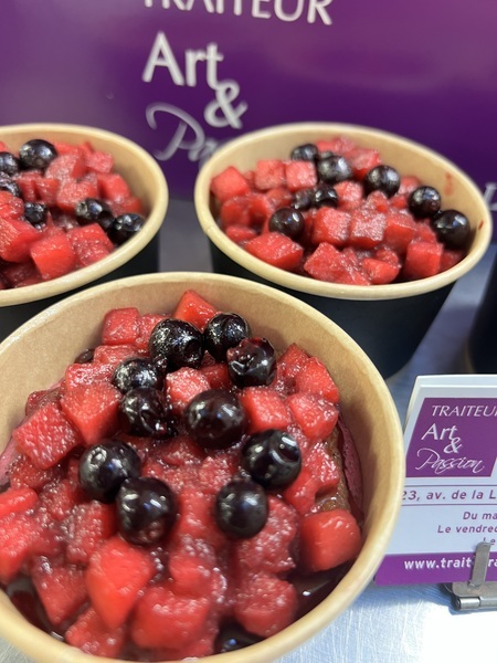 Mousse Pomme-Cassis brioche perdue