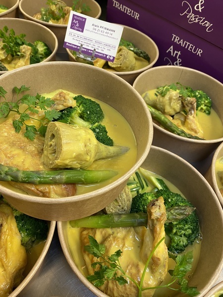 Suprême de poulet fermier artichaut-citron