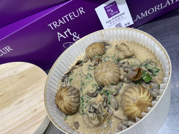 Volaille à la crème de morilles