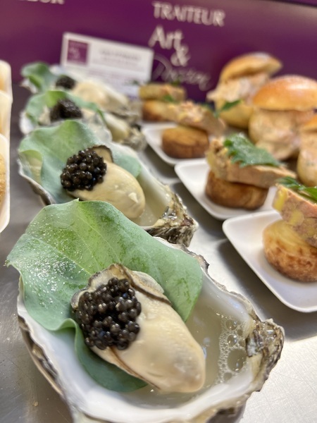 Huitre pochée au champagne et caviar